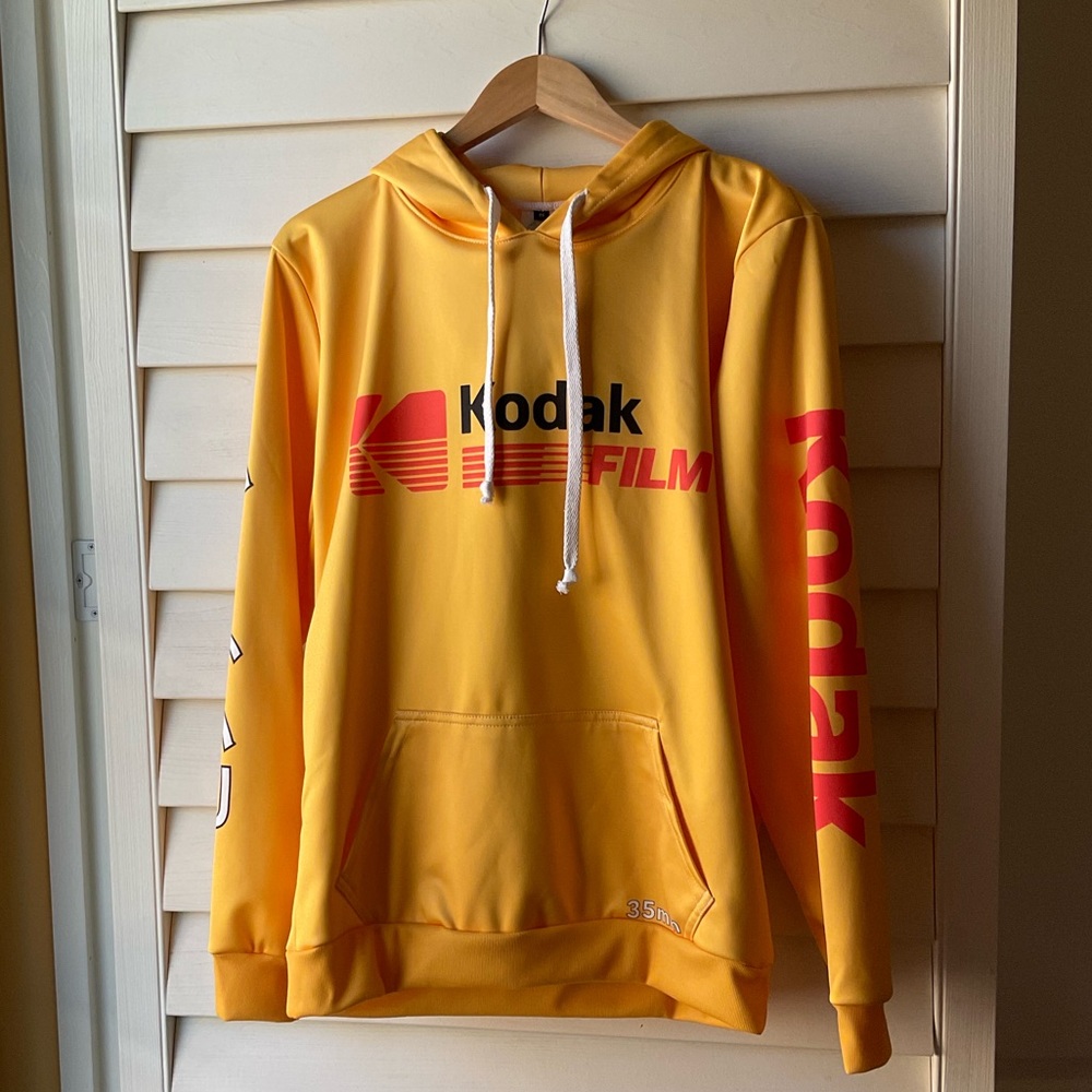 NWOT! Kodak nylon yellow hoodie